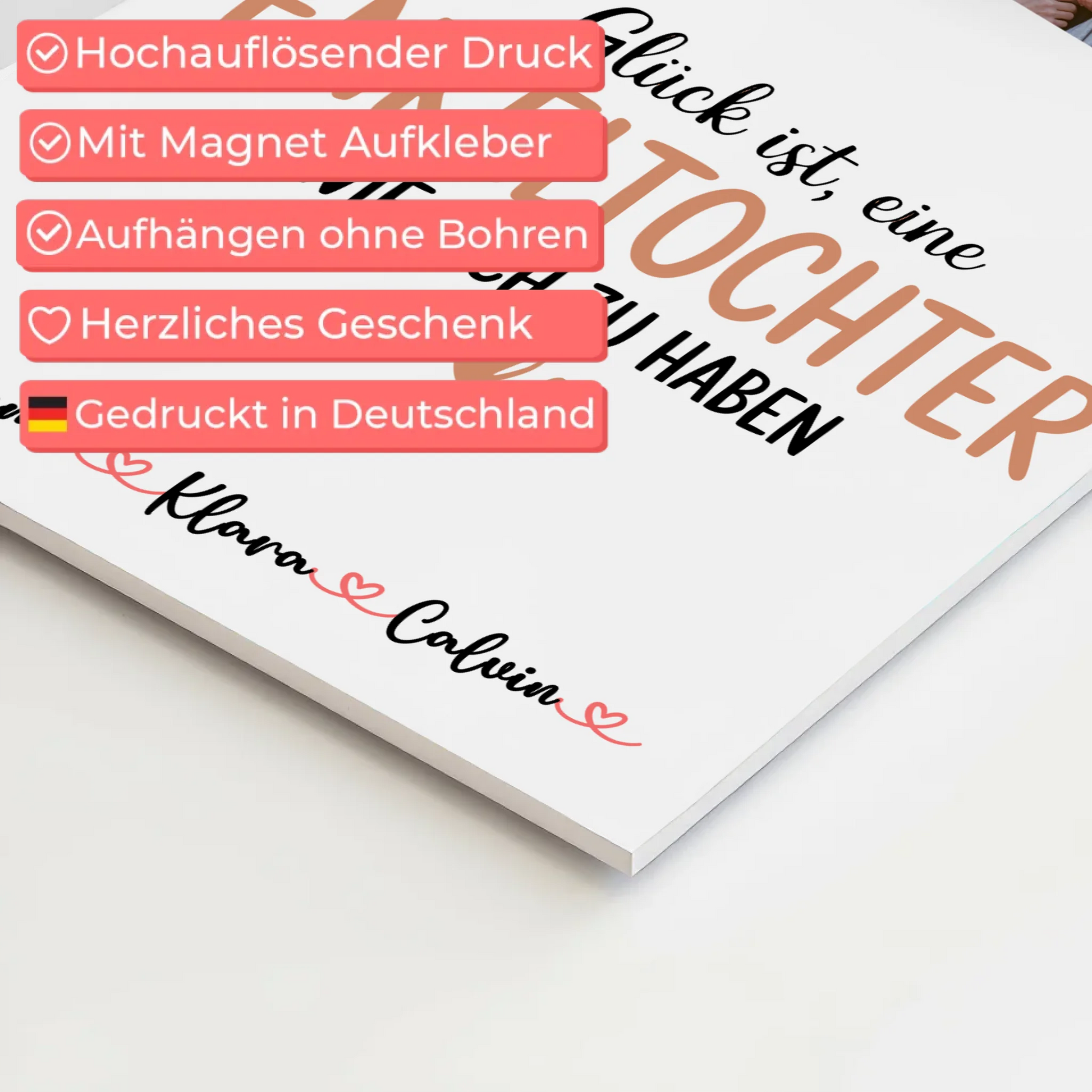 Fotoboard Poster Magnetisch Fotocollage Enkeltochter Glück Ist eine Enkeltochter Wie Dich Zu Haben Geschenk 4