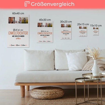 Fotoboard Poster Magnetisch Fotocollage Enkeltochter Glück Ist eine Enkeltochter Wie Dich Zu Haben Geschenk