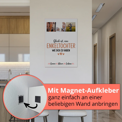 Fotoboard Poster Magnetisch Fotocollage Enkeltochter Glück Ist eine Enkeltochter Wie Dich Zu Haben Geschenk