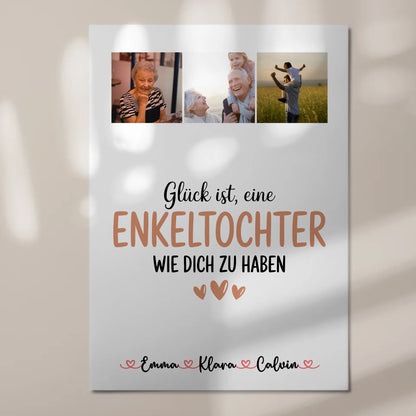 Fotoboard Poster Magnetisch Fotocollage Enkeltochter Glück Ist eine Enkeltochter Wie Dich Zu Haben Geschenk
