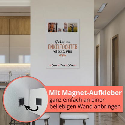 Fotoboard Poster Magnetisch Fotocollage Enkeltochter Glück Ist eine Enkeltochter Wie Dich Zu Haben Geschenk