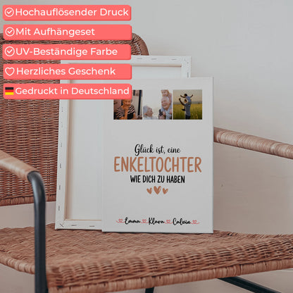 Personalisierte Wandbild Fotocollage für Enkeltochter Glück Ist eine Enkeltochter Wie Dich Zu Haben 5