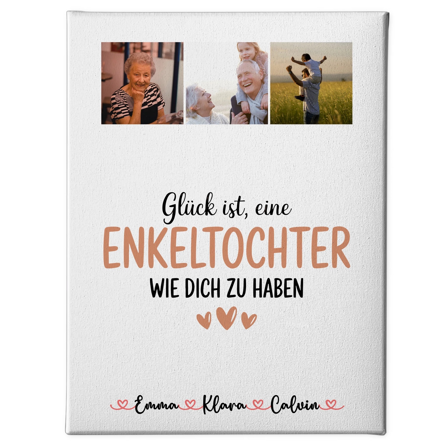 Personalisierte Wandbild Fotocollage für Enkeltochter Glück Ist eine Enkeltochter Wie Dich Zu Haben 1