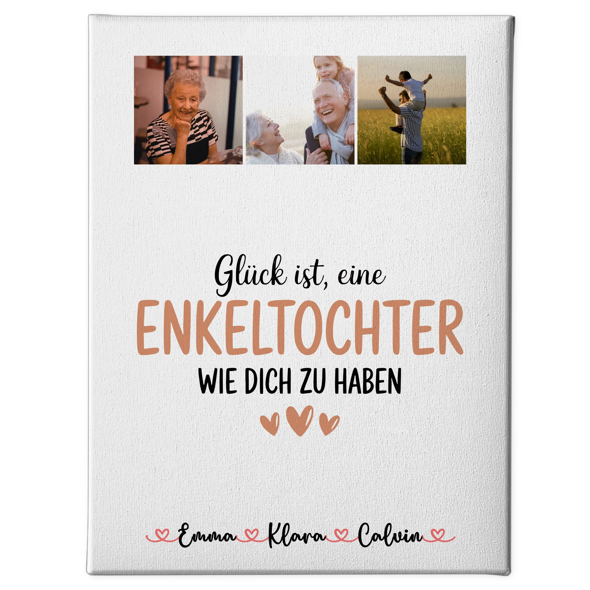 Personalisierte Wandbild Fotocollage für Enkeltochter Glück Ist eine Enkeltochter Wie Dich Zu Haben 1