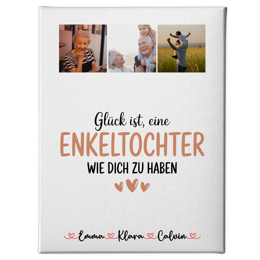 Personalisierte Wandbild Fotocollage für Enkeltochter Glück Ist eine Enkeltochter Wie Dich Zu Haben 1