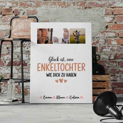 Personalisierte Wandbild Fotocollage für Enkeltochter Glück Ist eine Enkeltochter Wie Dich Zu Haben 4