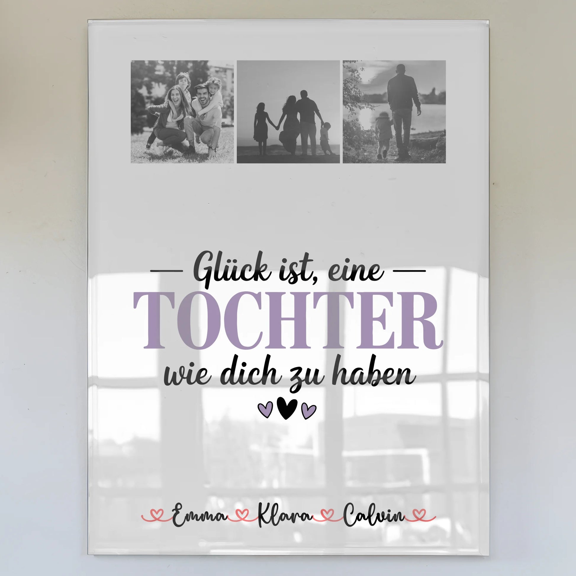 Personalisierte Fotocollage für Tochter mit Foto Mit Acrylglas Glück Ist eine Tochter Wie Dich Zu Haben Geschenk 1