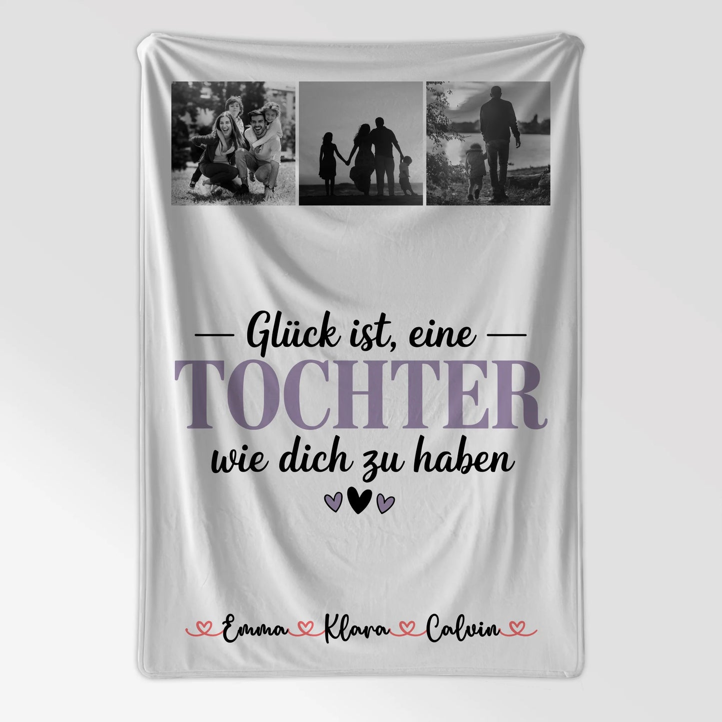Personalisierte Decke Für Tochter Fotocollage für Tochter Glück Ist eine Tochter Wie Dich Zu Haben 7