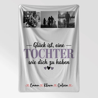 Personalisierte Decke Für Tochter Fotocollage für Tochter Glück Ist eine Tochter Wie Dich Zu Haben 7