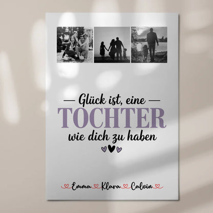 Fotoboard Magnet Poster Fotocollage für Tochter Glück Ist eine Tochter Wie Dich Zu Haben Geschenk 7