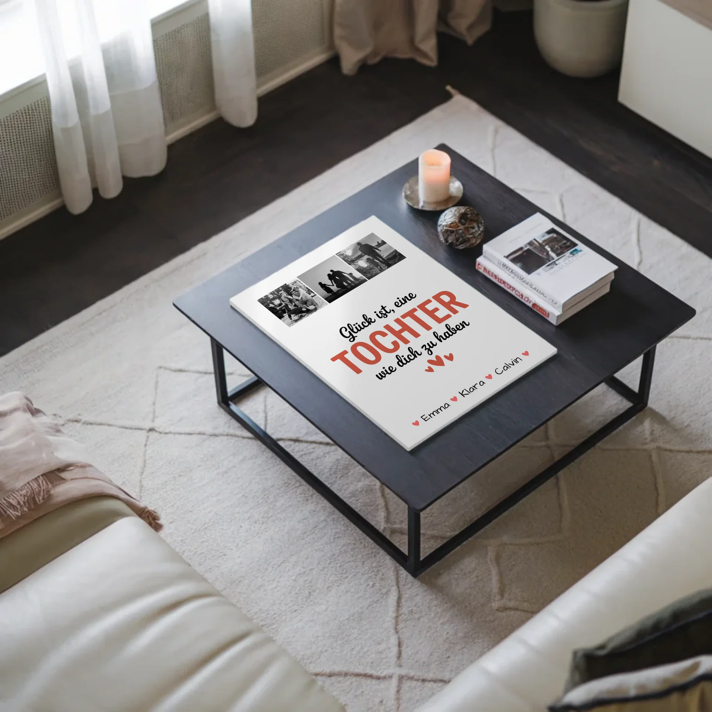 Fotoboard Poster Magnetisch Geschenk Fotocollage Tochter Glück Ist eine Tochter Wie Dich Zu Haben 9