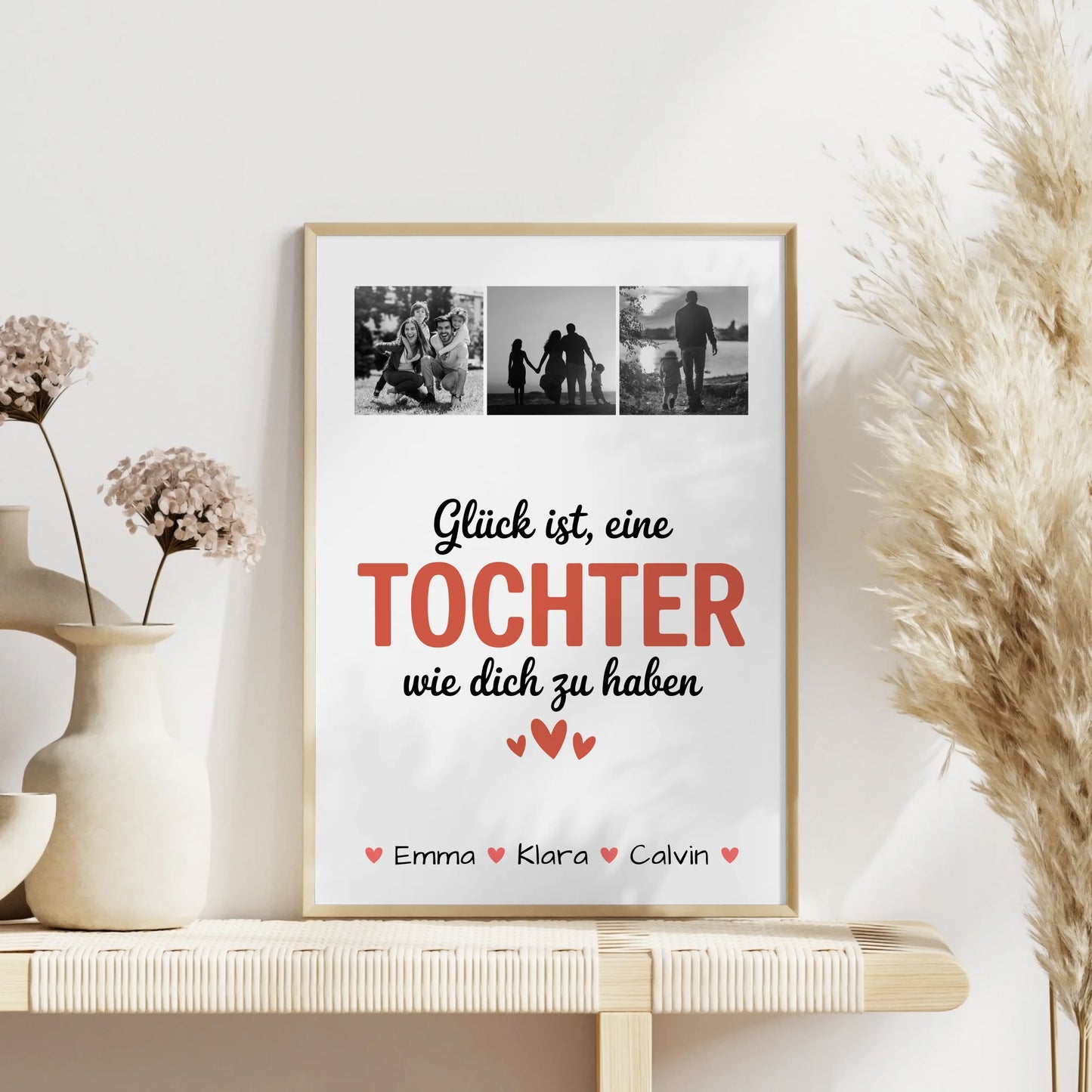 Karten Poster Personalisiert Geschenk Fotocollage Tochter Glück Ist eine Tochter Wie Dich Zu Haben