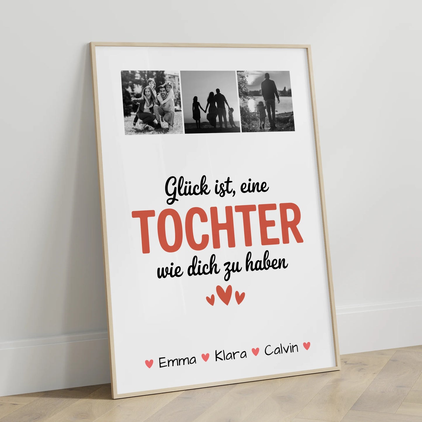 Karten Poster Personalisiert Geschenk Fotocollage Tochter Glück Ist eine Tochter Wie Dich Zu Haben