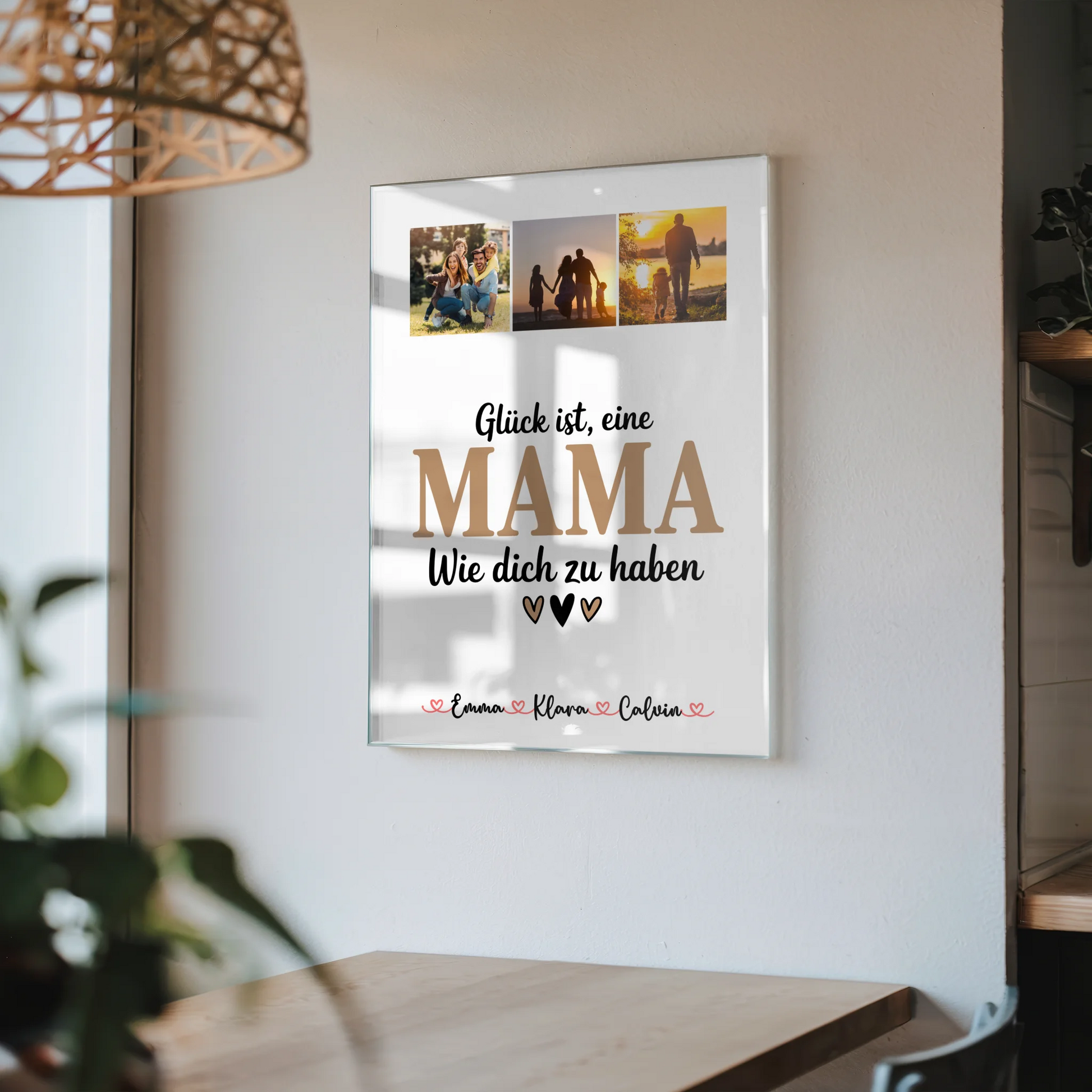 Mama Plakat Acrylglas Bild Fotocollage Mama Glück Ist eine Mama Wie Dich Zu Haben Geschenk 4