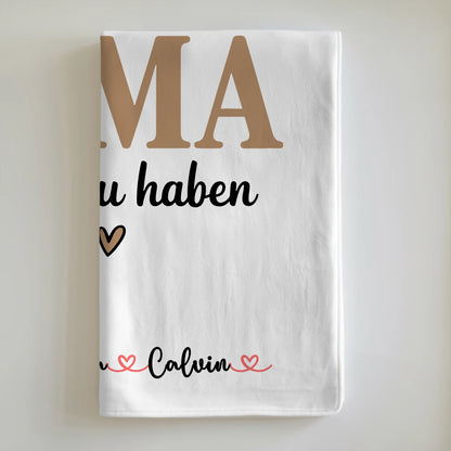 Personalisierte Kuscheldecke Mama mit Fotocollage Glück Ist eine Mama Wie Dich Zu Haben 6