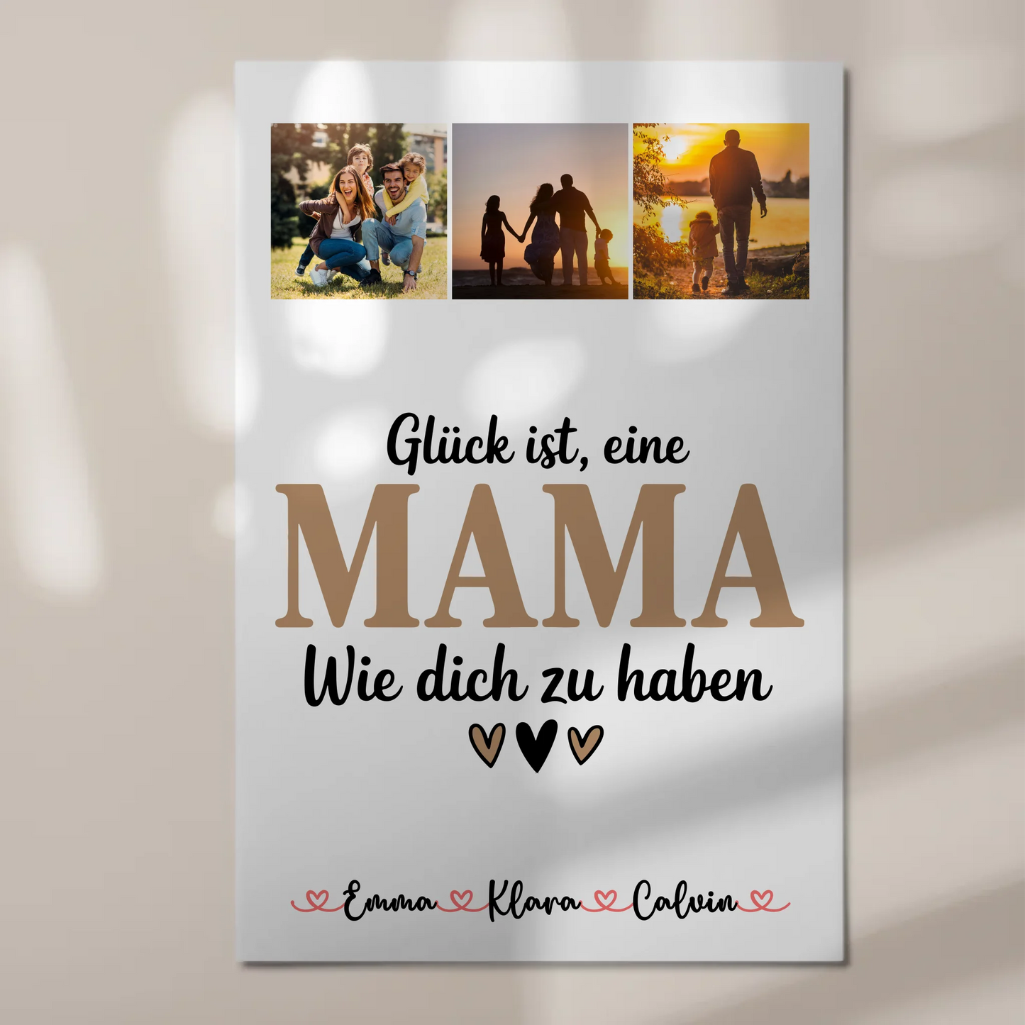 Personalisiertes Mama Plakat mit Fotocollage Mama Glück Ist eine Mama Wie Dich Zu Haben 1