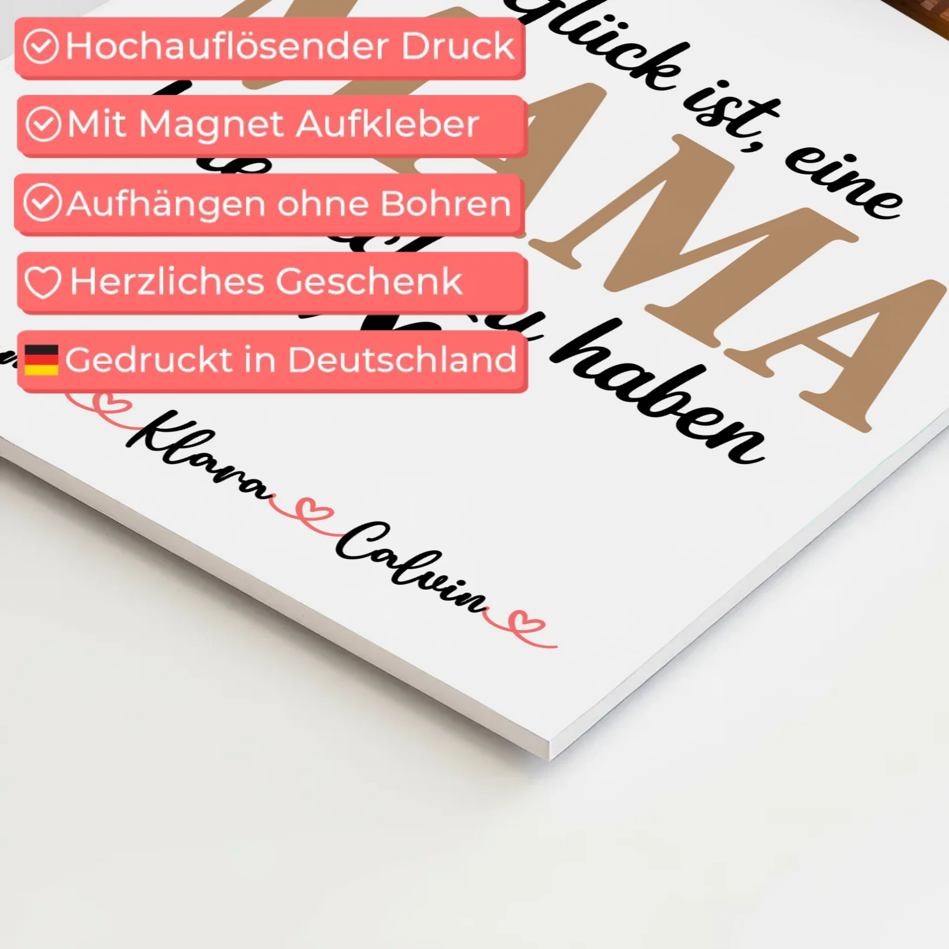 Personalisiertes Mama Plakat mit Fotocollage Mama Glück Ist eine Mama Wie Dich Zu Haben 4