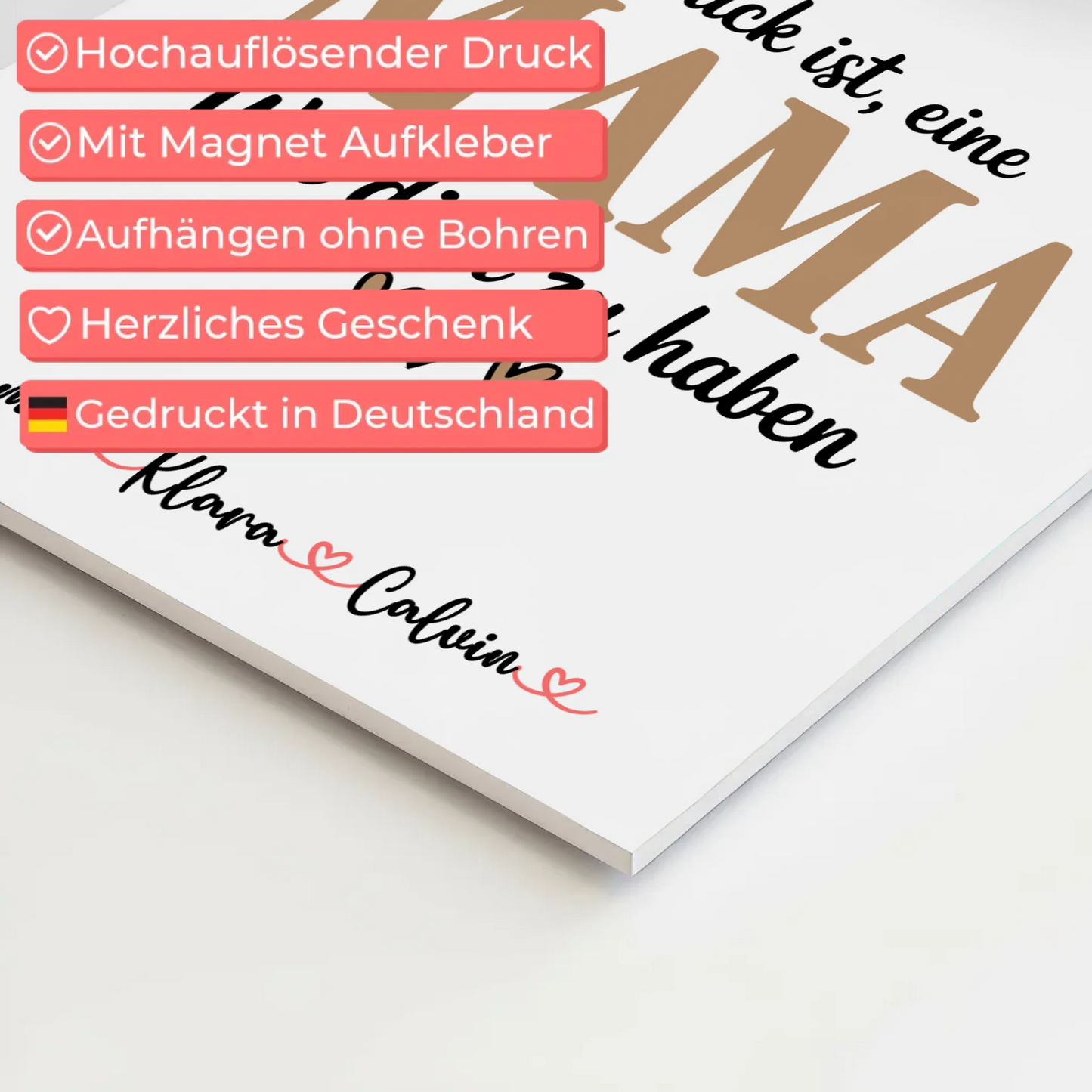 Personalisiertes Mama Plakat mit Fotocollage Mama Glück Ist eine Mama Wie Dich Zu Haben 10