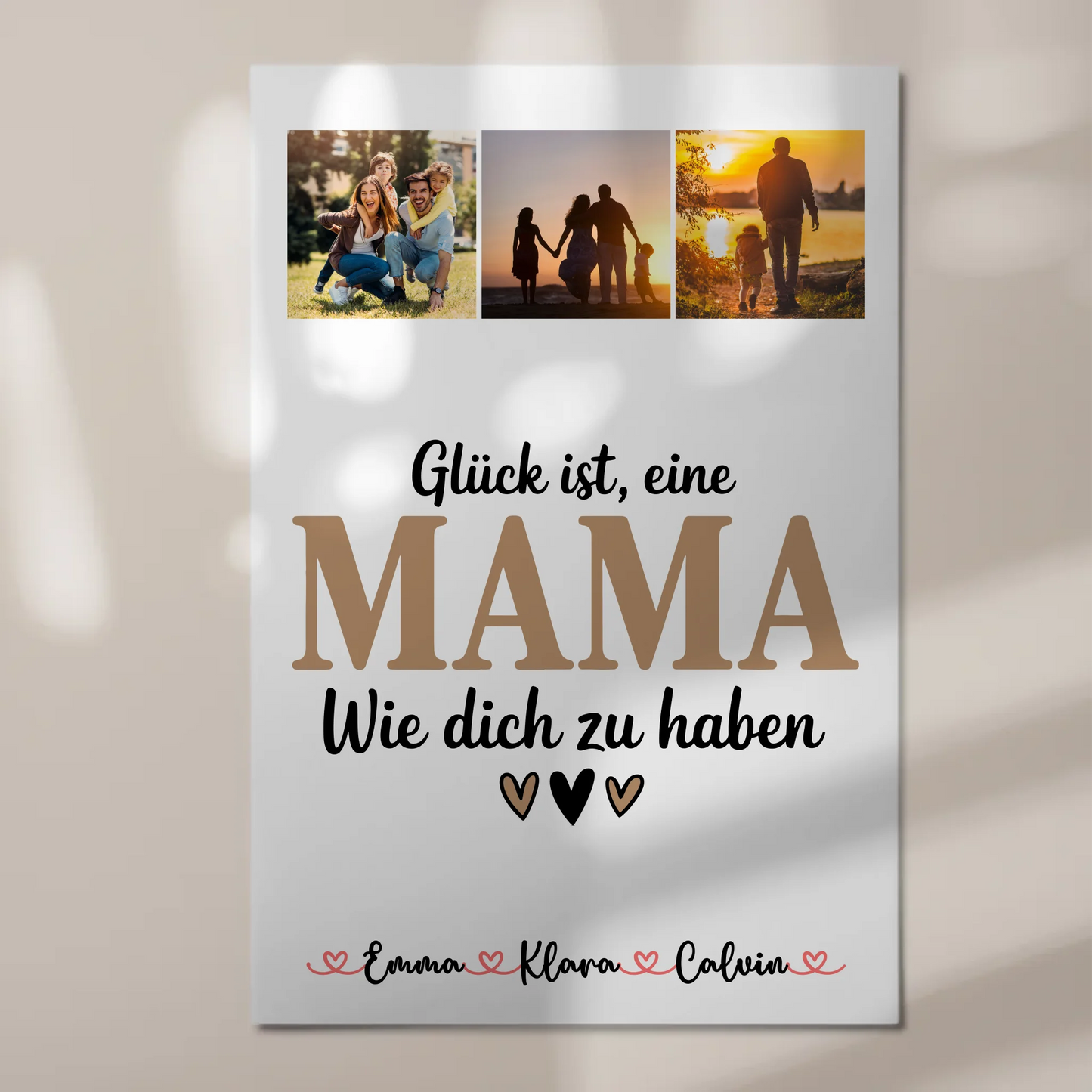 Personalisiertes Mama Plakat mit Fotocollage Mama Glück Ist eine Mama Wie Dich Zu Haben