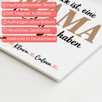 Personalisiertes Mama Plakat mit Fotocollage Mama Glück Ist eine Mama Wie Dich Zu Haben