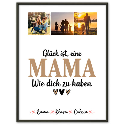 Personalisierter Mutter Tochter Poster Fotocollage Mama Glück Ist eine Mama Wie Dich Zu Haben