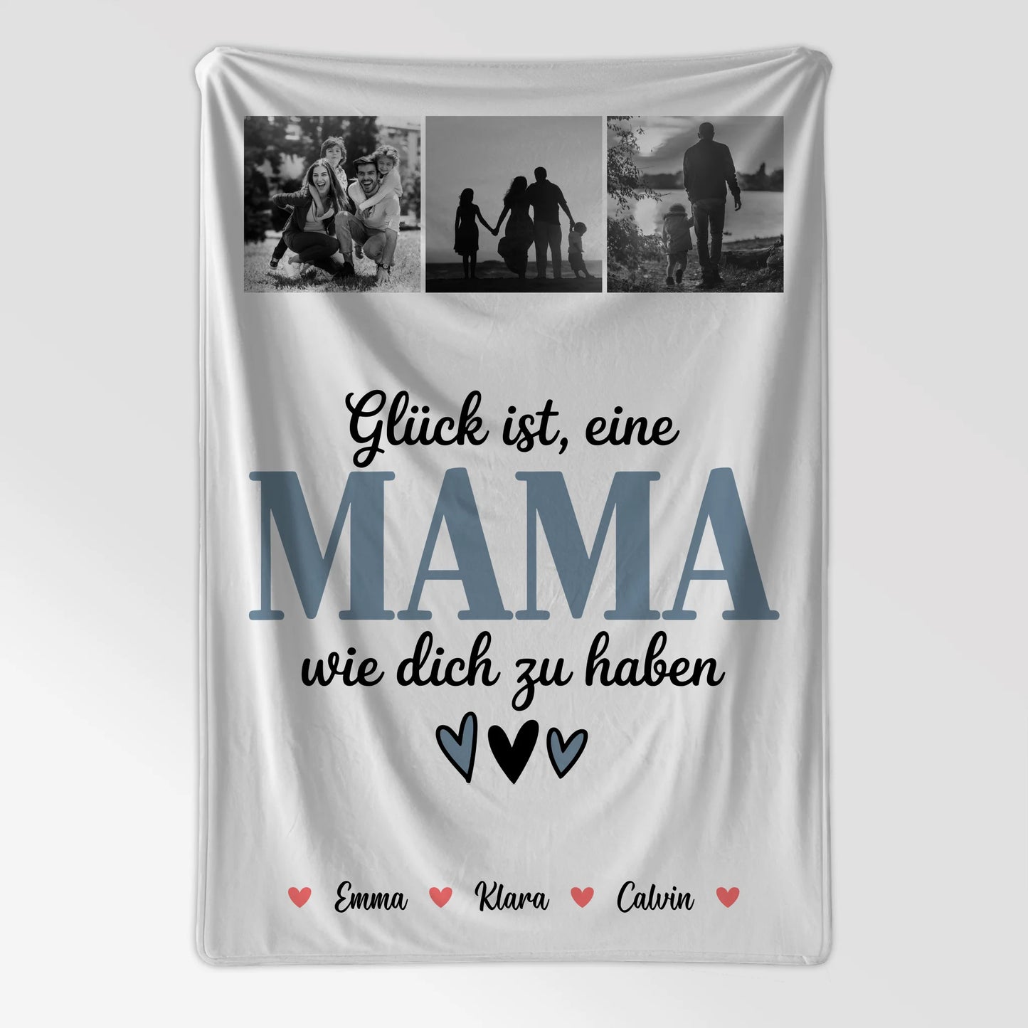 Kuscheldecke Mama Fotocollage für Mama Glück Ist eine Mama Wie Dich Zu Haben 7