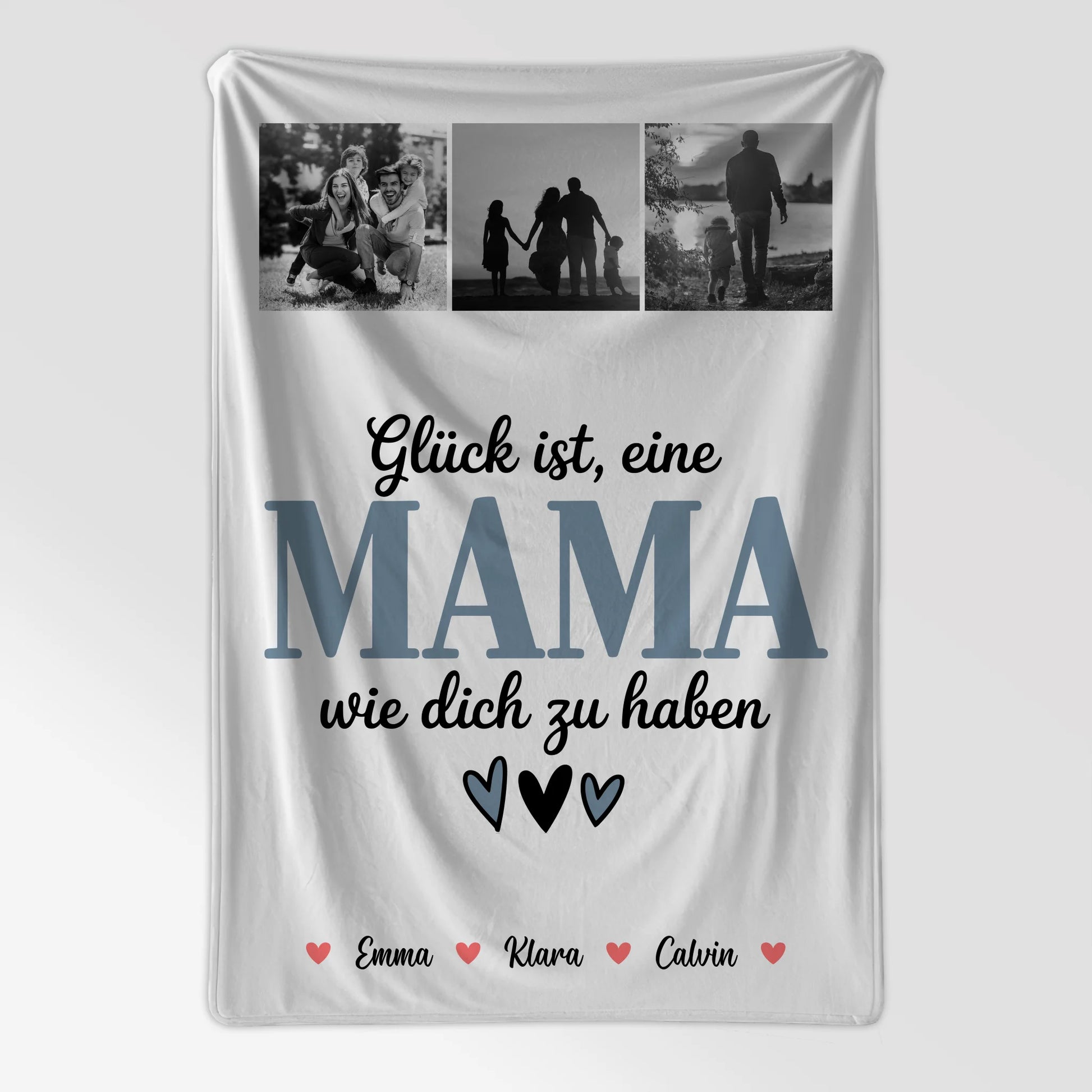 Kuscheldecke Mama Fotocollage für Mama Glück Ist eine Mama Wie Dich Zu Haben 7