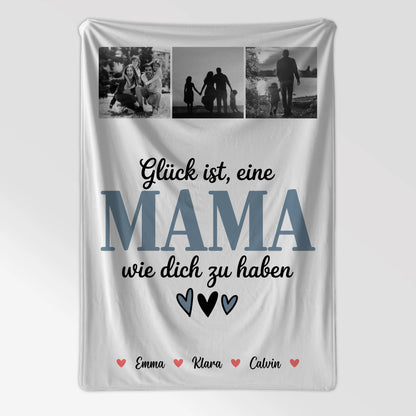 Kuscheldecke Mama Fotocollage für Mama Glück Ist eine Mama Wie Dich Zu Haben 7