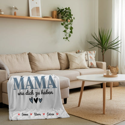 Kuscheldecke Mama Fotocollage für Mama Glück Ist eine Mama Wie Dich Zu Haben 4