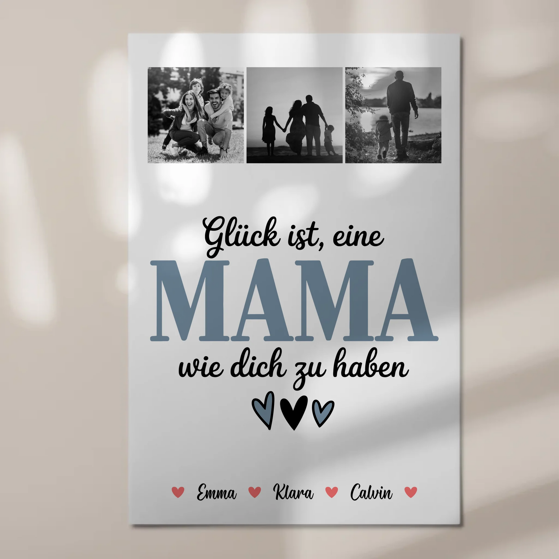 Mama Plakat Fotoboard Fotocollage für Mama Glück Ist eine Mama Wie Dich Zu Haben 1