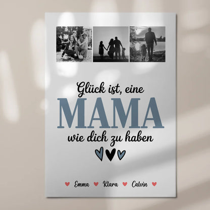 Mama Plakat Fotoboard Fotocollage für Mama Glück Ist eine Mama Wie Dich Zu Haben