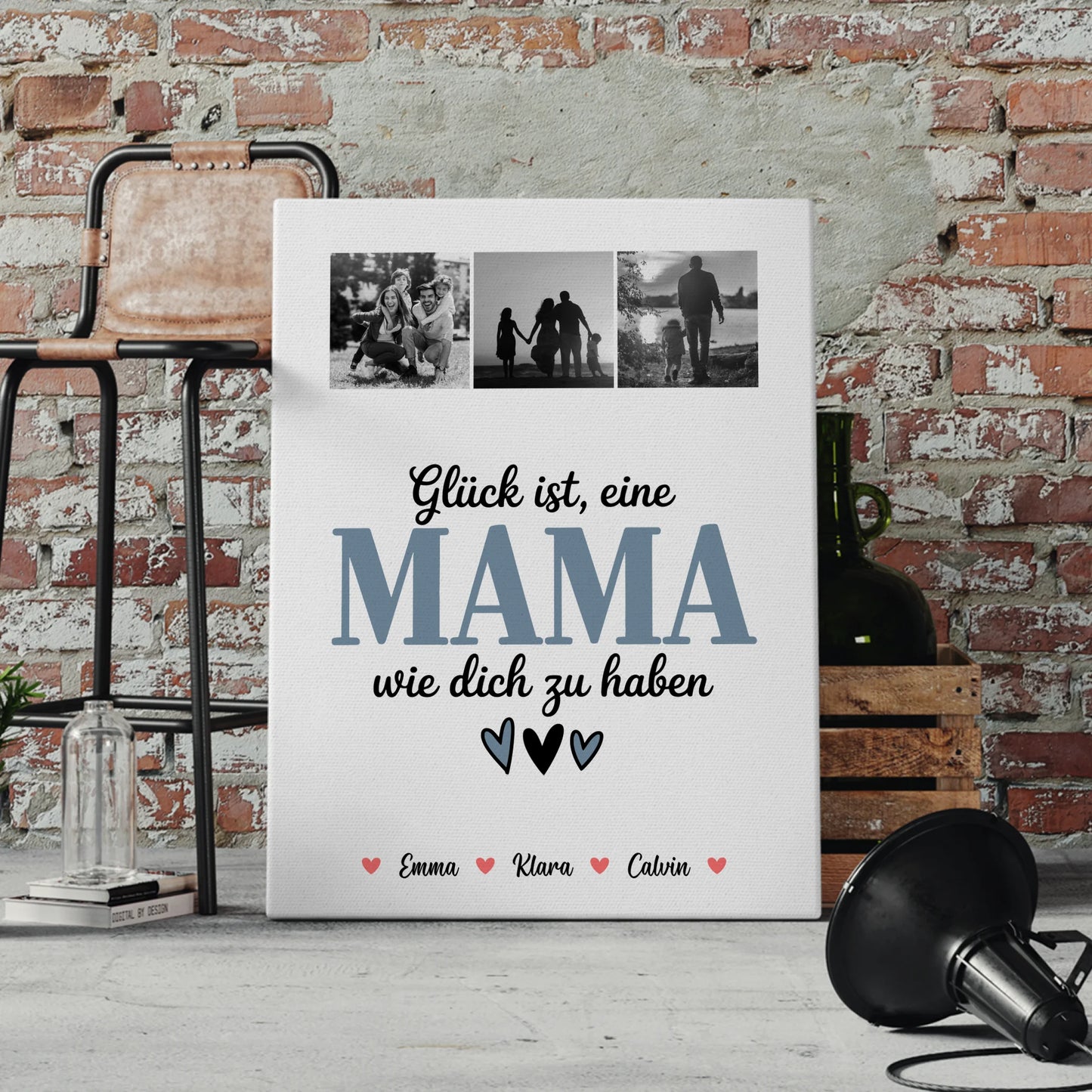 Leinwand Für Mama Fotocollage Für Mama Glück Ist Eine Mama Wie Dich Zu Haben 4
