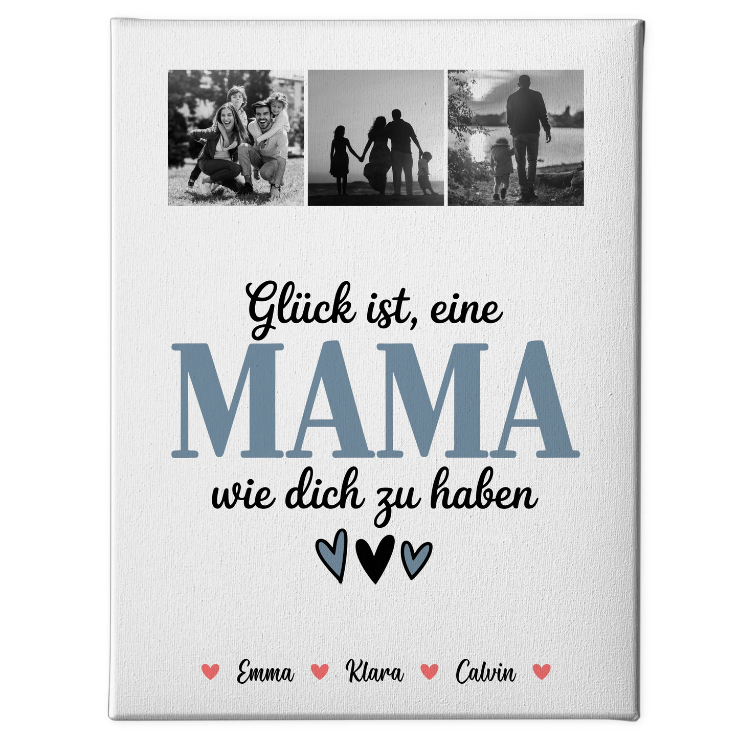 Leinwand Für Mama Fotocollage Für Mama Glück Ist Eine Mama Wie Dich Zu Haben 1