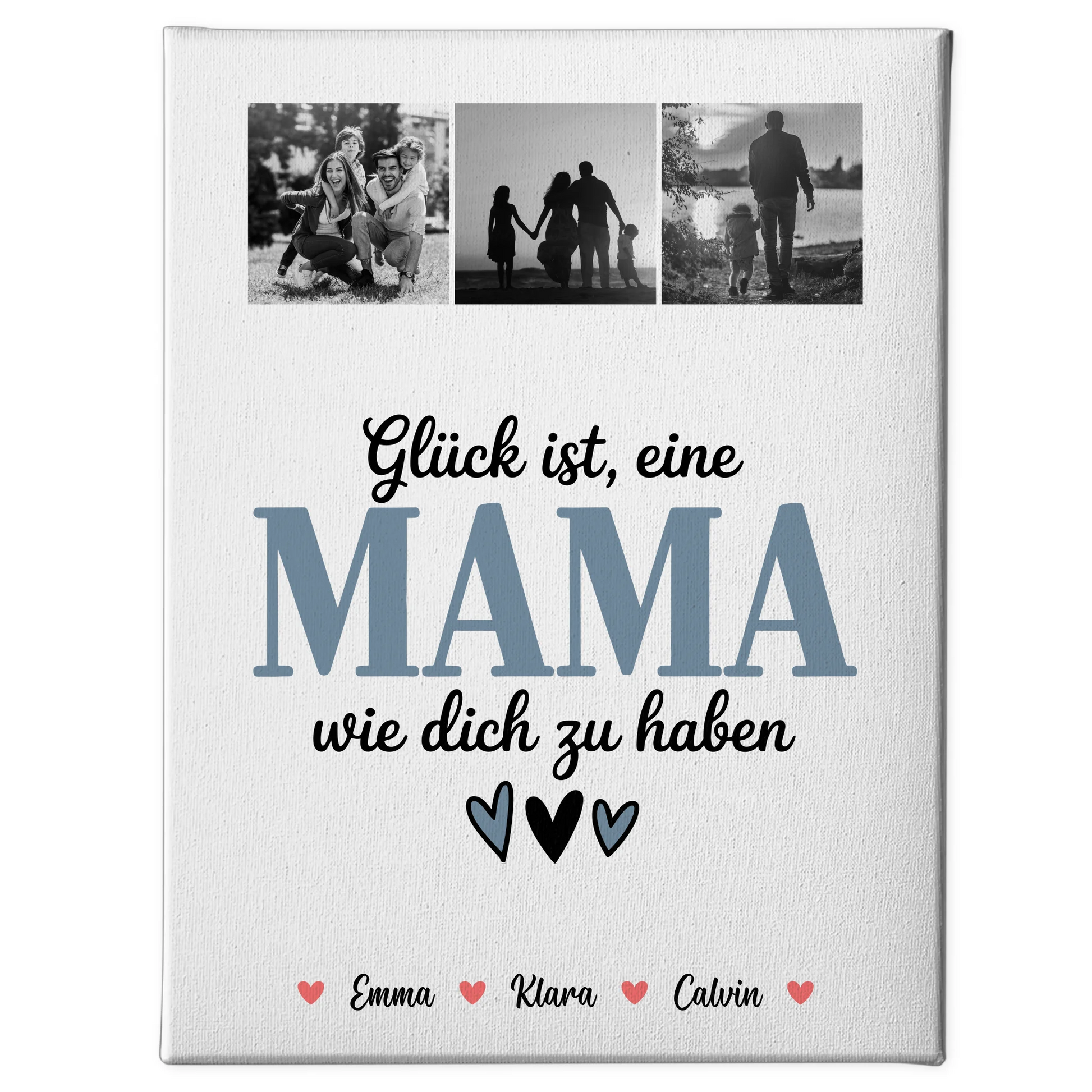 Leinwand Für Mama Fotocollage Für Mama Glück Ist Eine Mama Wie Dich Zu Haben 1