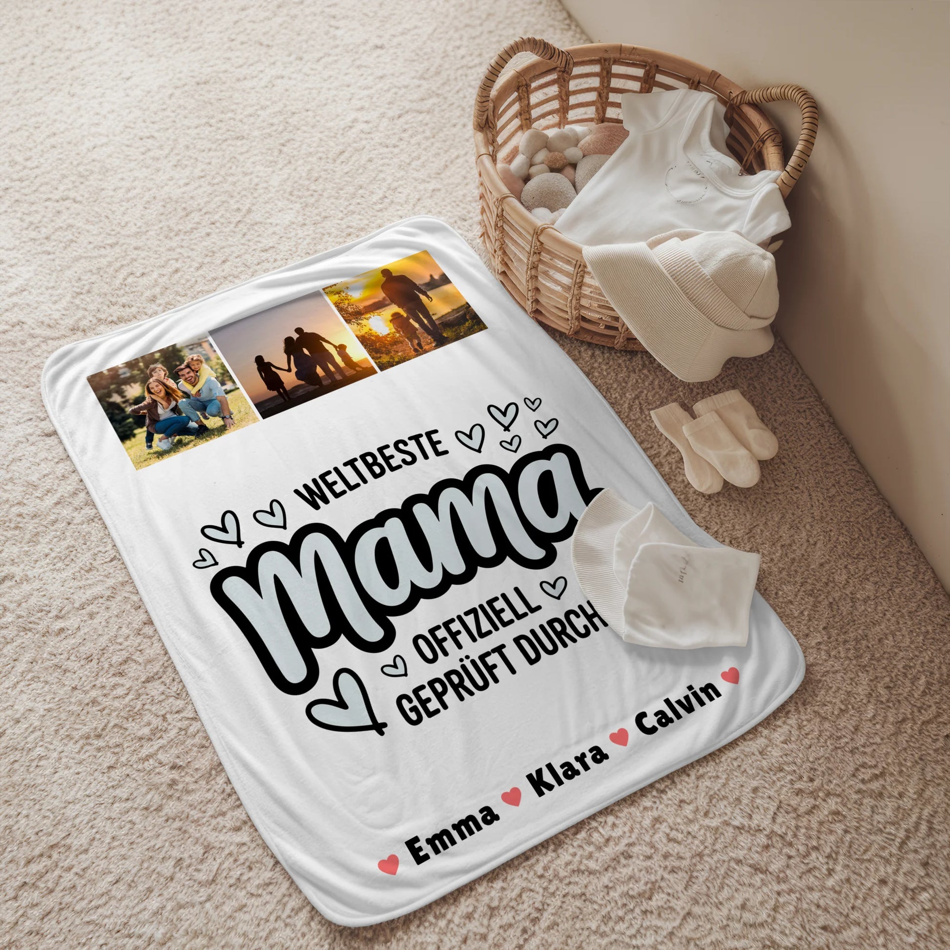 Decke Mit Spruch Für Mama Mama Fotocollage Weltbeste Mama Offiziell Geprüft Durch 2