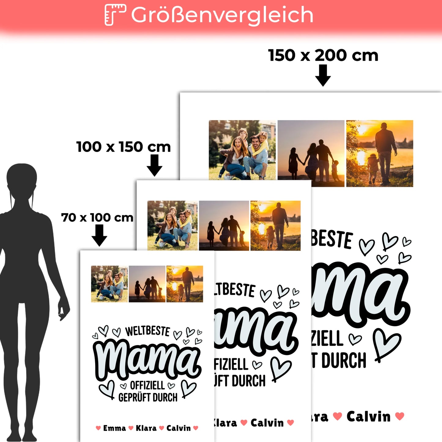 Decke Mit Spruch Für Mama Mama Fotocollage Weltbeste Mama Offiziell Geprüft Durch 5