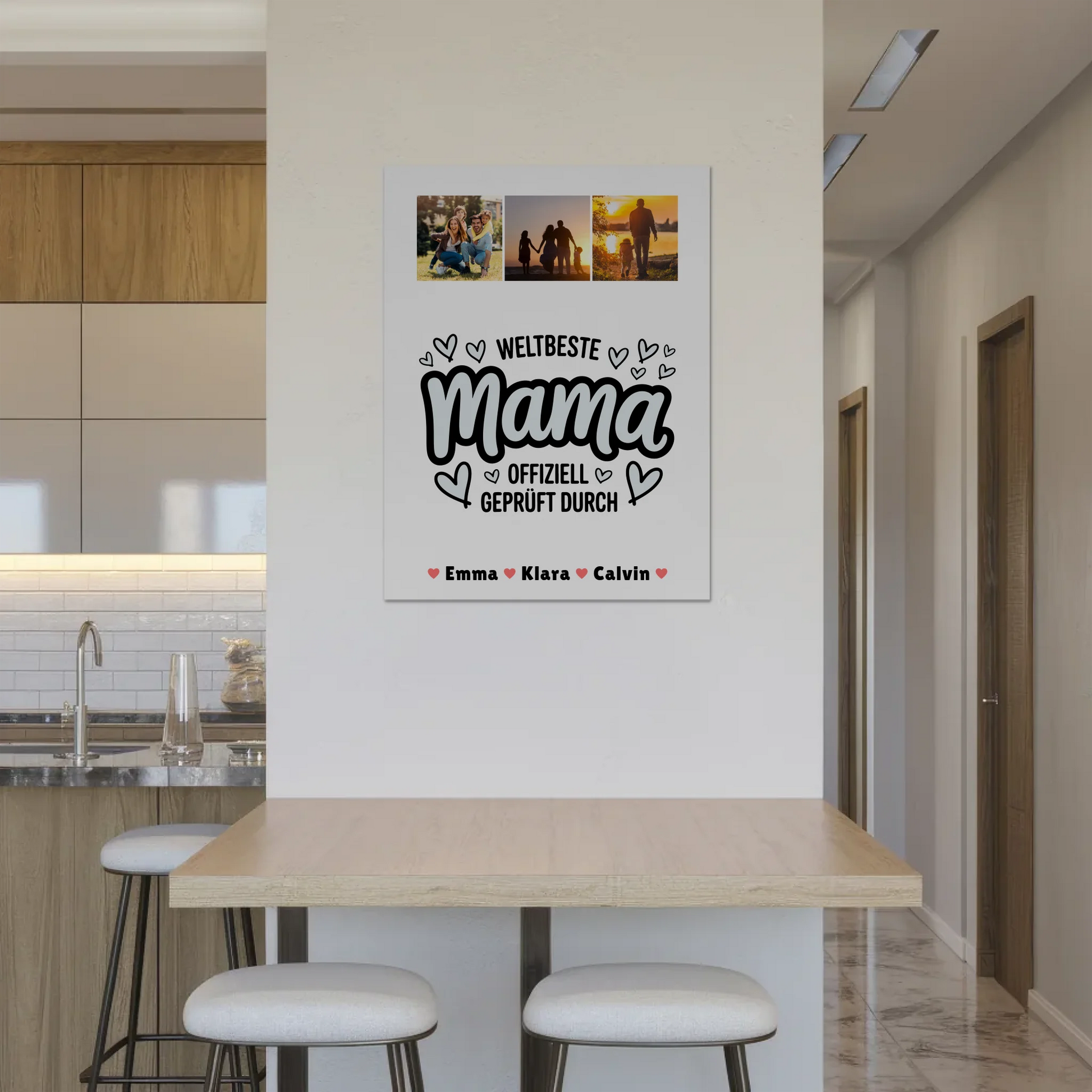 Mama Plakat Mama Fotocollage Weltbeste Mama Offiziell Geprüft Durch Personalisiertes Geschenk 8