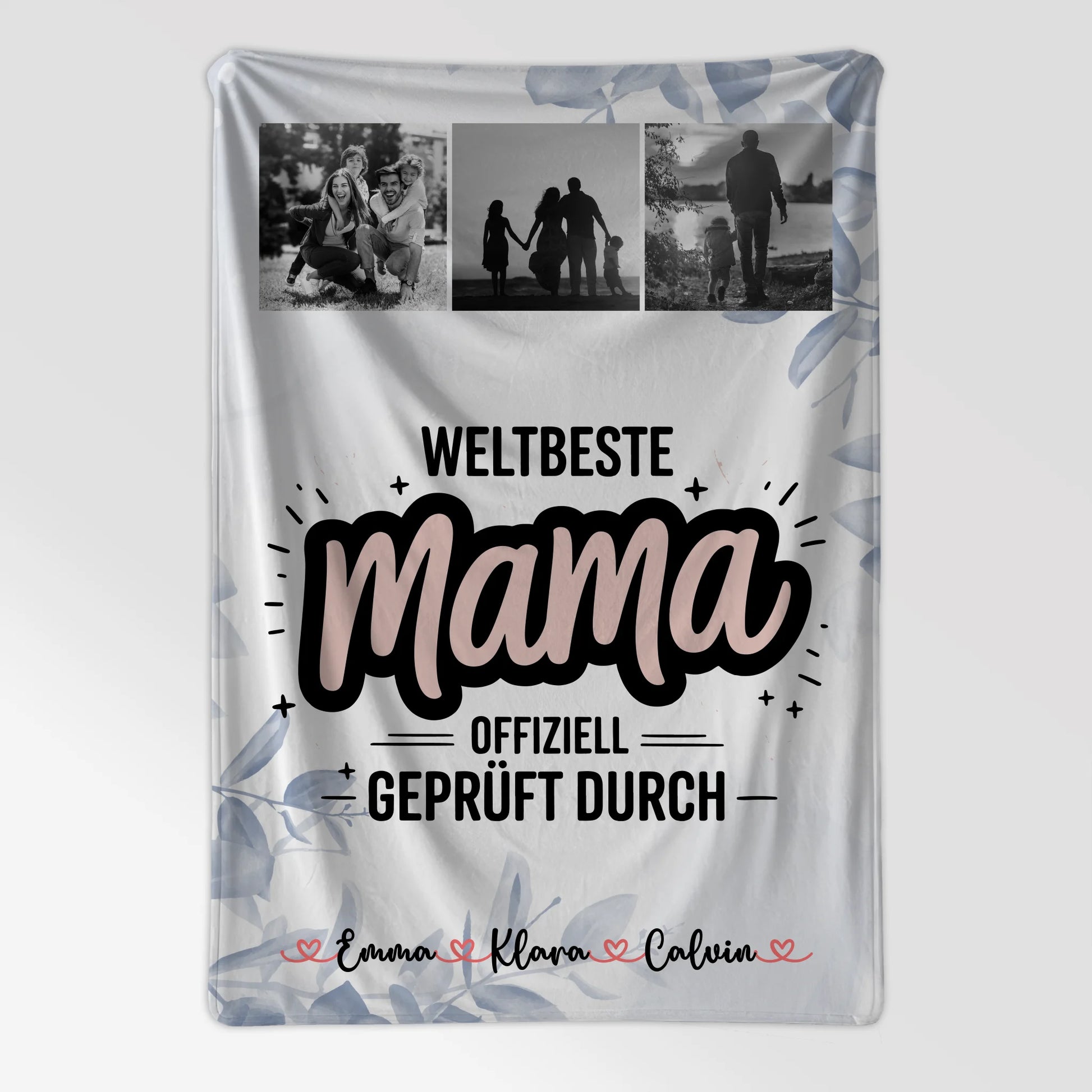 Decke Mit Spruch Für Mama Geschenk Fotocollage Mama Weltbeste Mama Offiziell Geprüft Durch 7