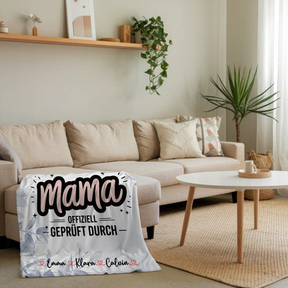 Decke Mit Spruch Für Mama Geschenk Fotocollage Mama Weltbeste Mama Offiziell Geprüft Durch 4