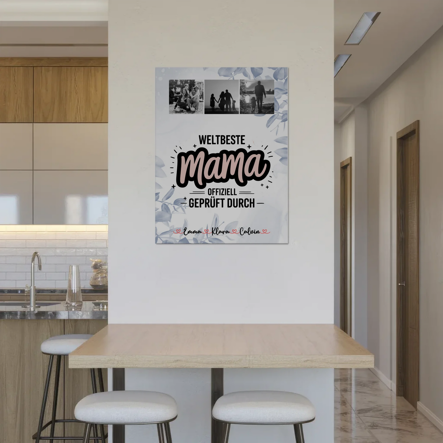Mama Plakat Fotoboard Geschenk Fotocollage Mama Weltbeste Mama Offiziell Geprüft Durch