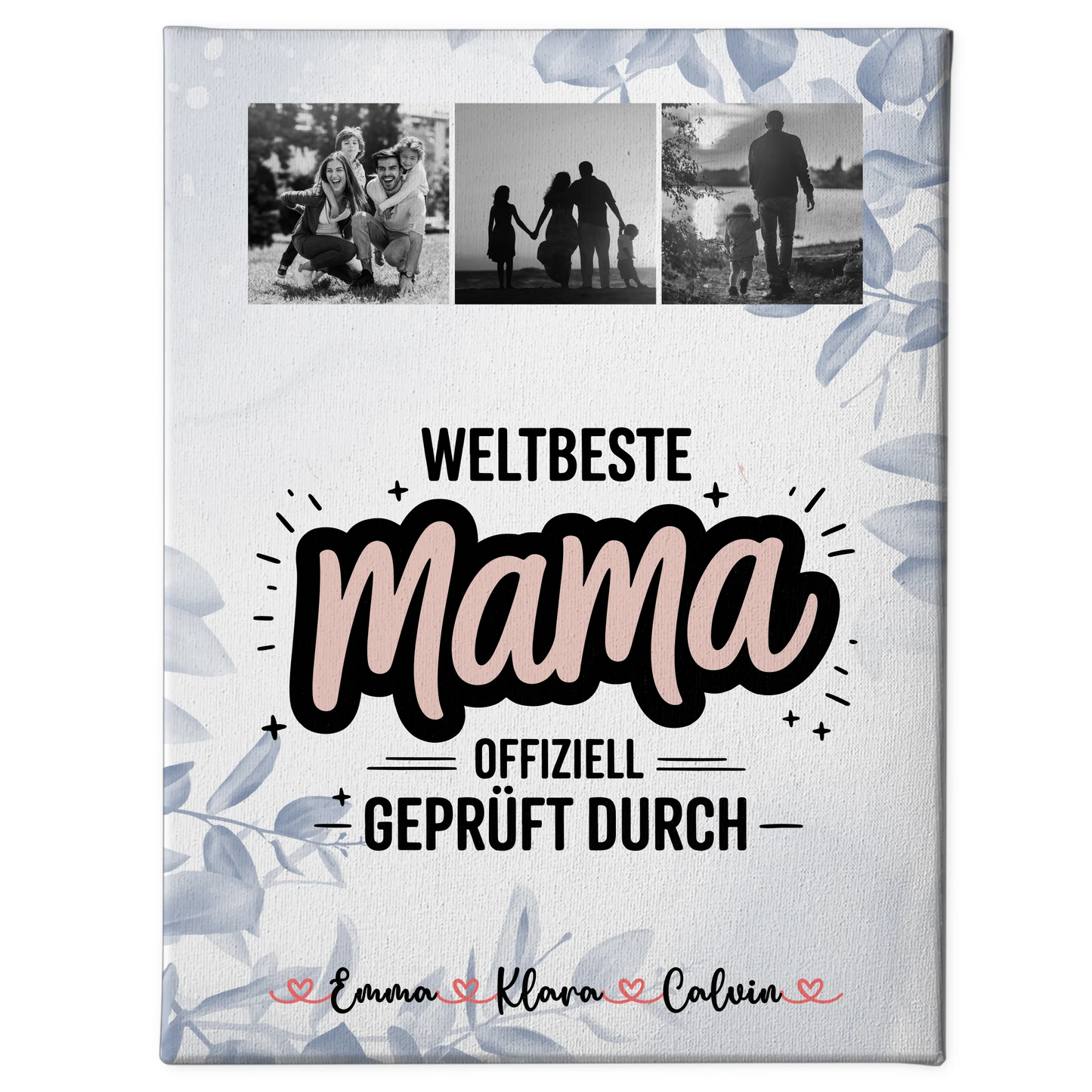 Mama Plakat Geschenk Fotocollage Mama Weltbeste Mama Offiziell Geprüft Durch 1