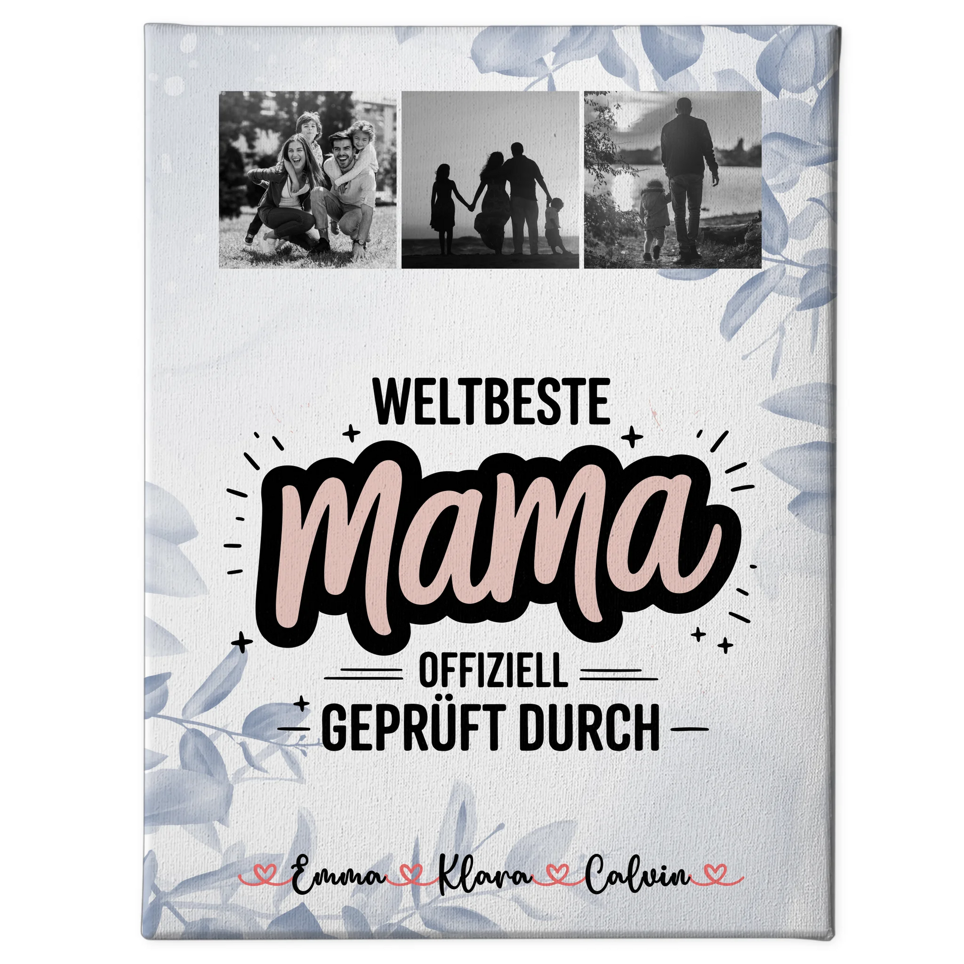 Mama Plakat Geschenk Fotocollage Mama Weltbeste Mama Offiziell Geprüft Durch 1