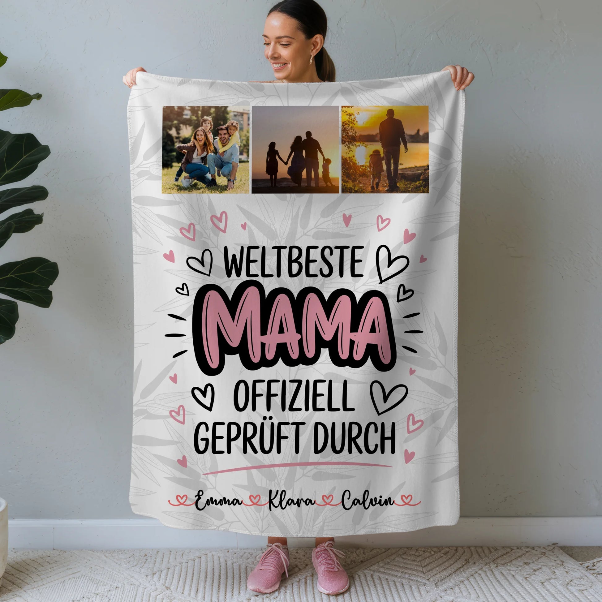 Decke Für Mama Fotocollage Mama Weltbeste Mama Offiziell Geprüft Durch Geschenk 1