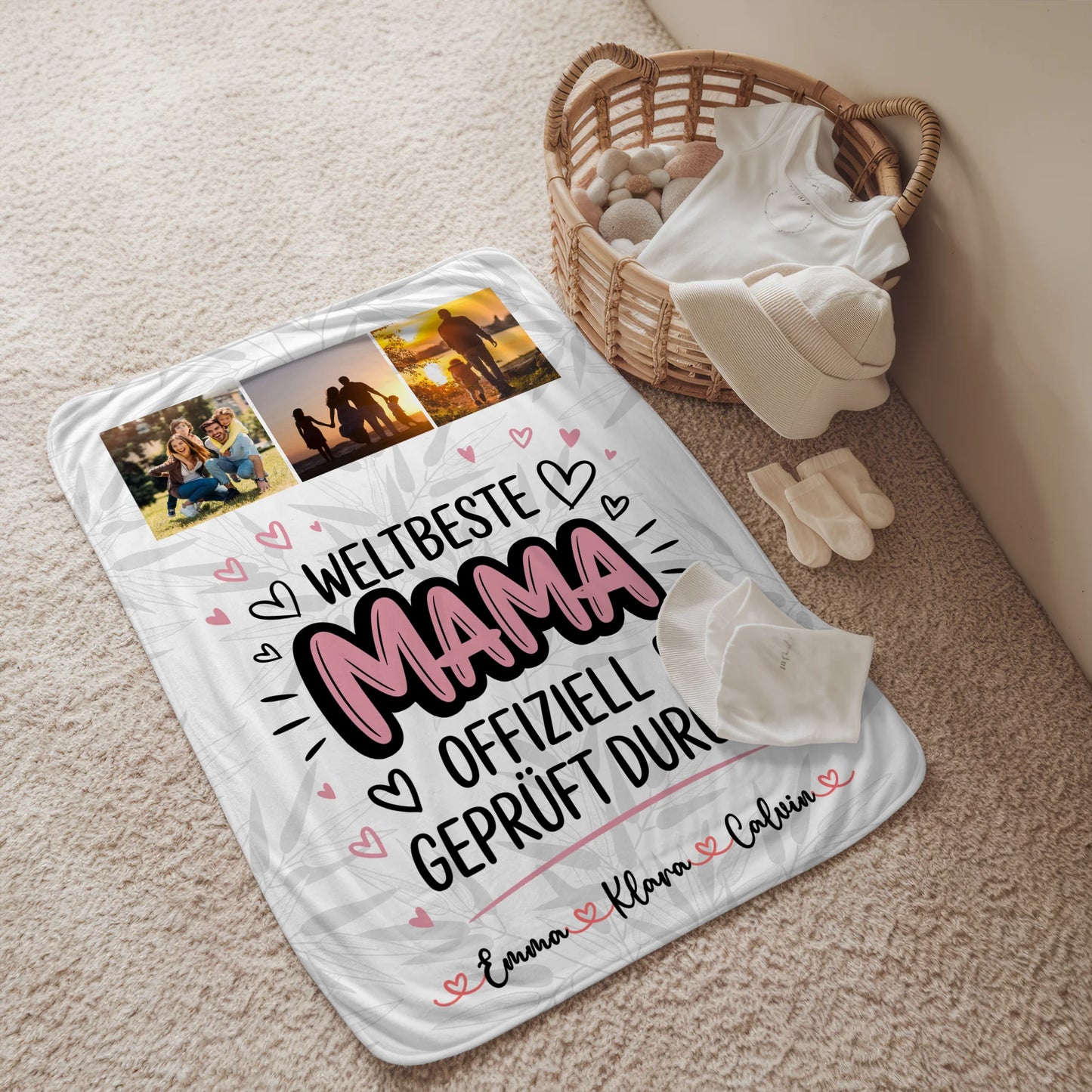 Decke Für Mama Fotocollage Mama Weltbeste Mama Offiziell Geprüft Durch Geschenk 2