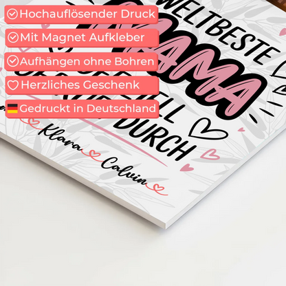 Mama Plakat Fotocollage Mama Weltbeste Mama Offiziell Geprüft Durch Personalisiertes Geschenk 4