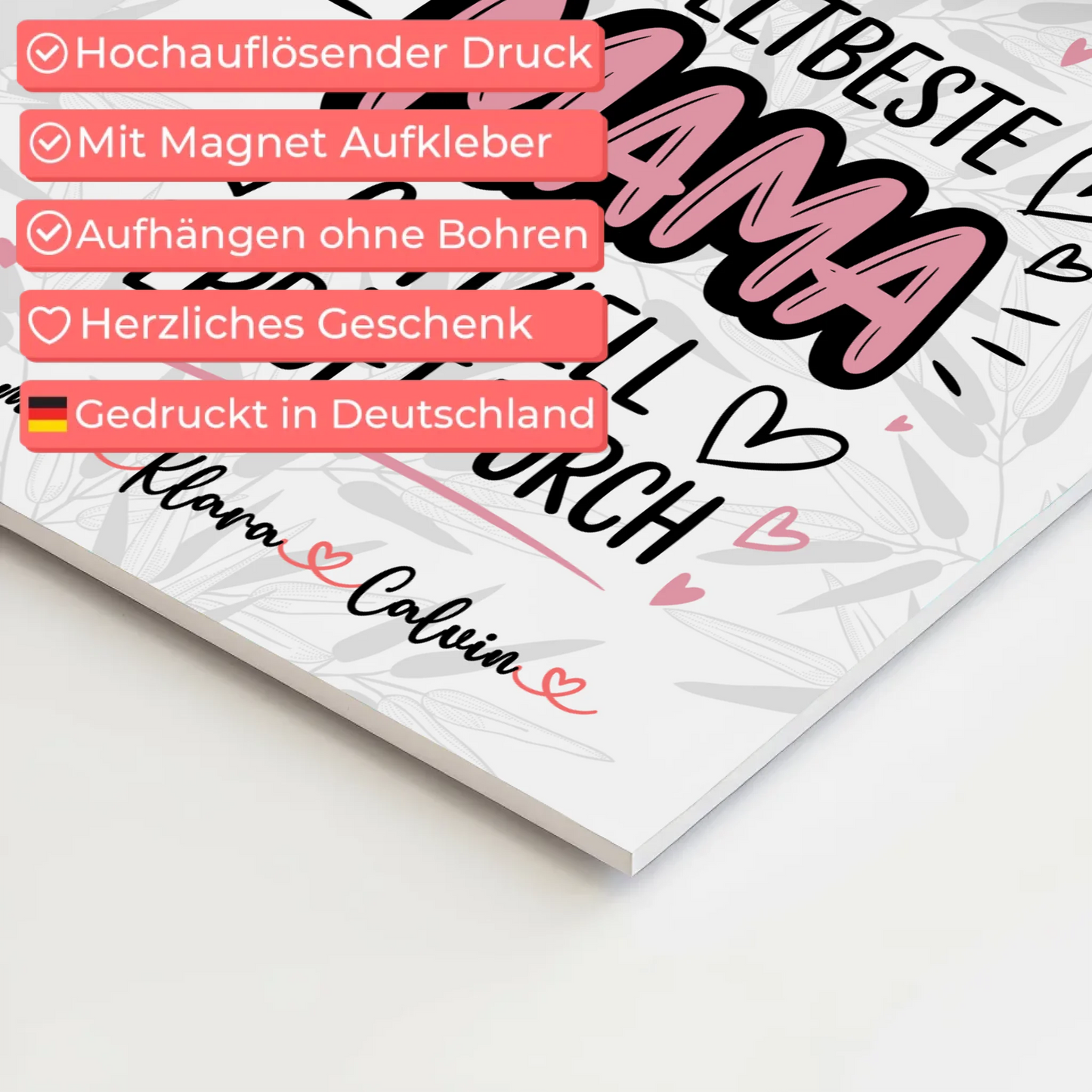 Mama Plakat Fotocollage Mama Weltbeste Mama Offiziell Geprüft Durch Personalisiertes Geschenk 10