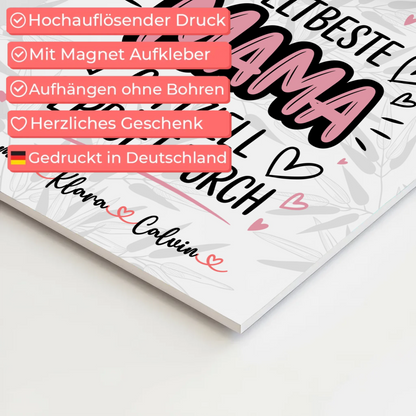 Mama Plakat Fotocollage Mama Weltbeste Mama Offiziell Geprüft Durch Personalisiertes Geschenk 10
