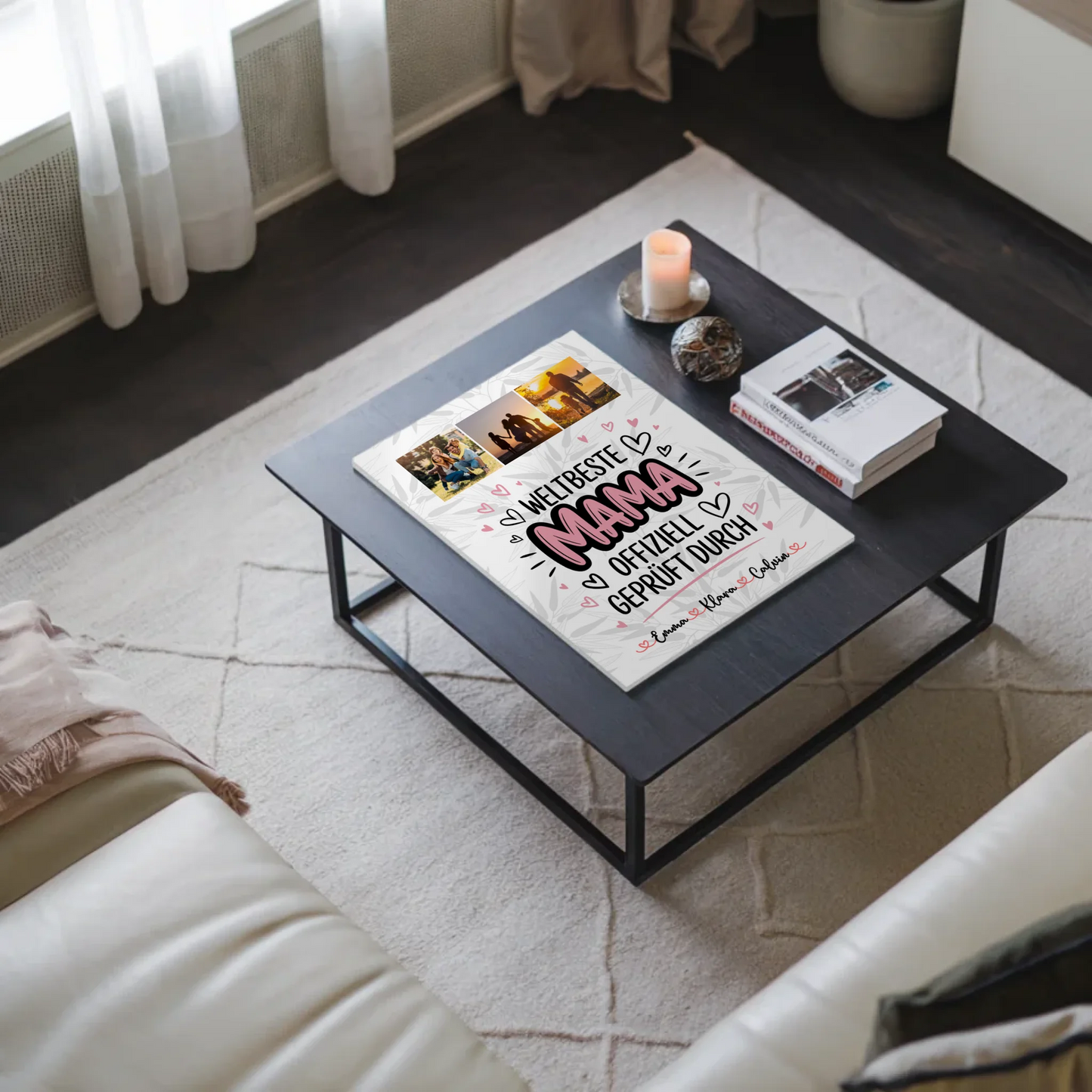 Mama Plakat Fotocollage Mama Weltbeste Mama Offiziell Geprüft Durch Personalisiertes Geschenk