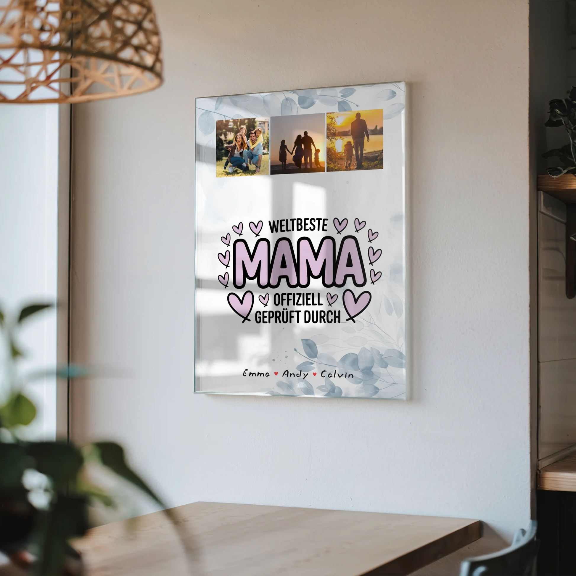 Mama Plakat Fotocollage Weltbeste Mama Personalisiertes Geschenk 4