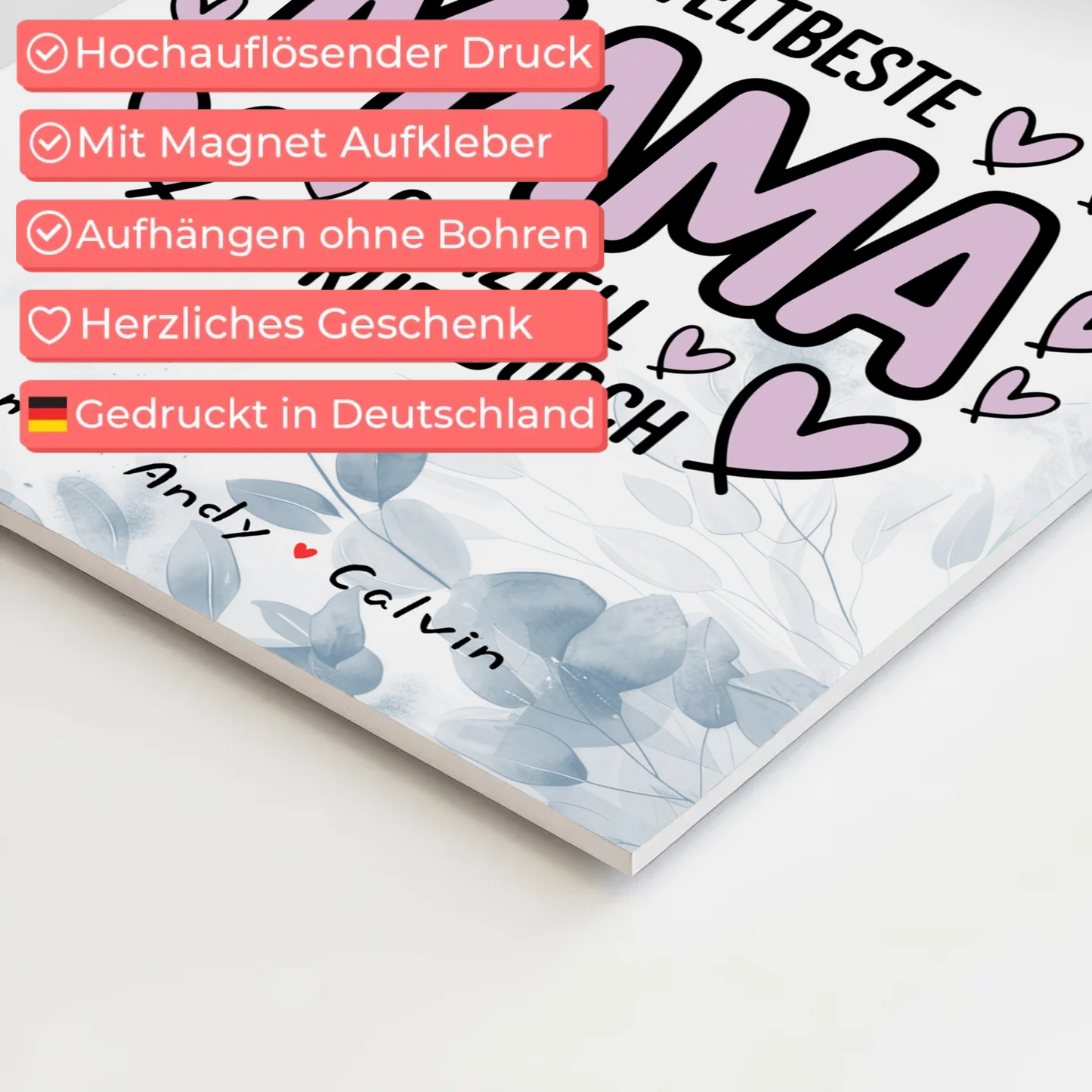 Weltbeste Mama Offiziell Geprüft Durch Personalisiertes Mama Plakat und Fotocollage